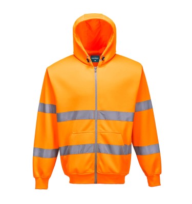 Hi-Vis Zipped Hoodie