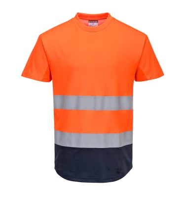 Hi-Vis Contrast Mesh Insert T-Shirt S/S