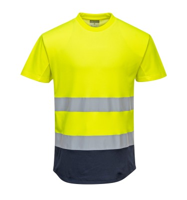 Hi-Vis Contrast Mesh Insert T-Shirt S/S