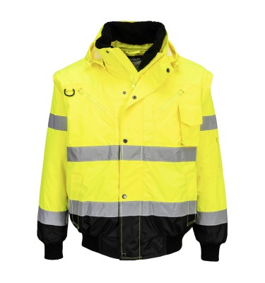 Hi-Vis 3-in-1 Contrast Bomber Jacket