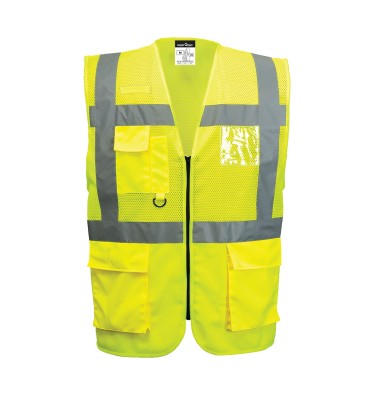 Madrid Hi-Vis Half Mesh Executive Vest