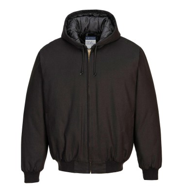 Duck Quilt Lined Hooded Jacket