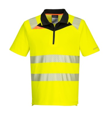DX4 Hi-Vis Zip Polo Shirt S/S