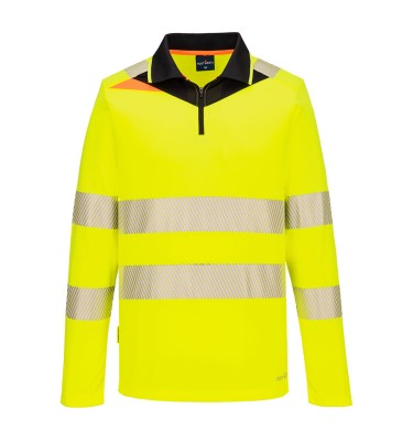 DX4 Hi-Vis Zip Polo Shirt L/S