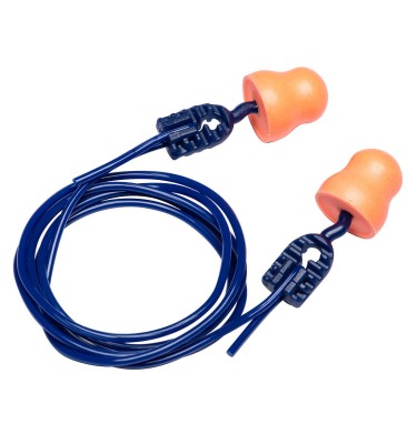 Easy Fit PU Ear Plugs Corded (200 Pairs)