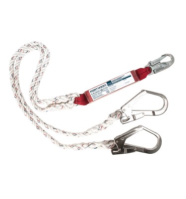 Double 1.8m Lanyard With Shock Absorber