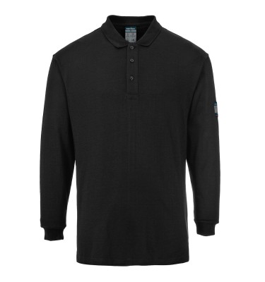 Modaflame Knit FR Long Sleeve Polo Shirt