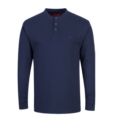 Bizflame Knit FR Long Sleeve Henley