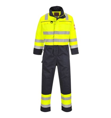 Bizflame Work Hi-Vis Multi-Norm Contrast FR Coverall