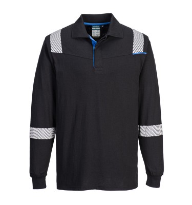 WX3 Modaflame Knit FR Long Sleeve Polo Shirt