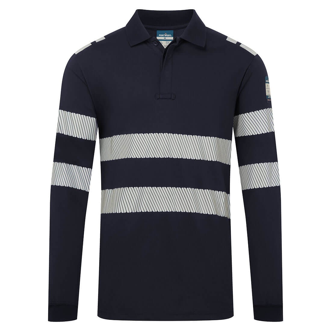 PW3 Modaflame Knit FR Long Sleeve Polo Shirt