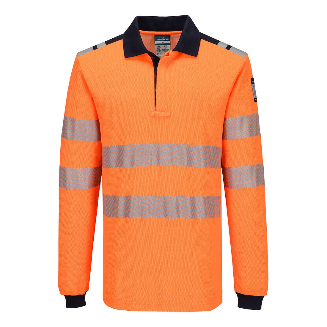 PW3 Modaflame Knit HVO FR Long Sleeve Polo Shirt
