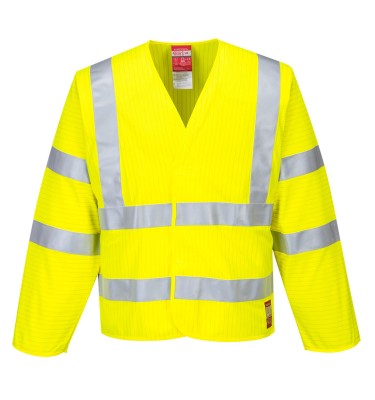 Bizflame Hi-Vis FR Long Sleeve Vest