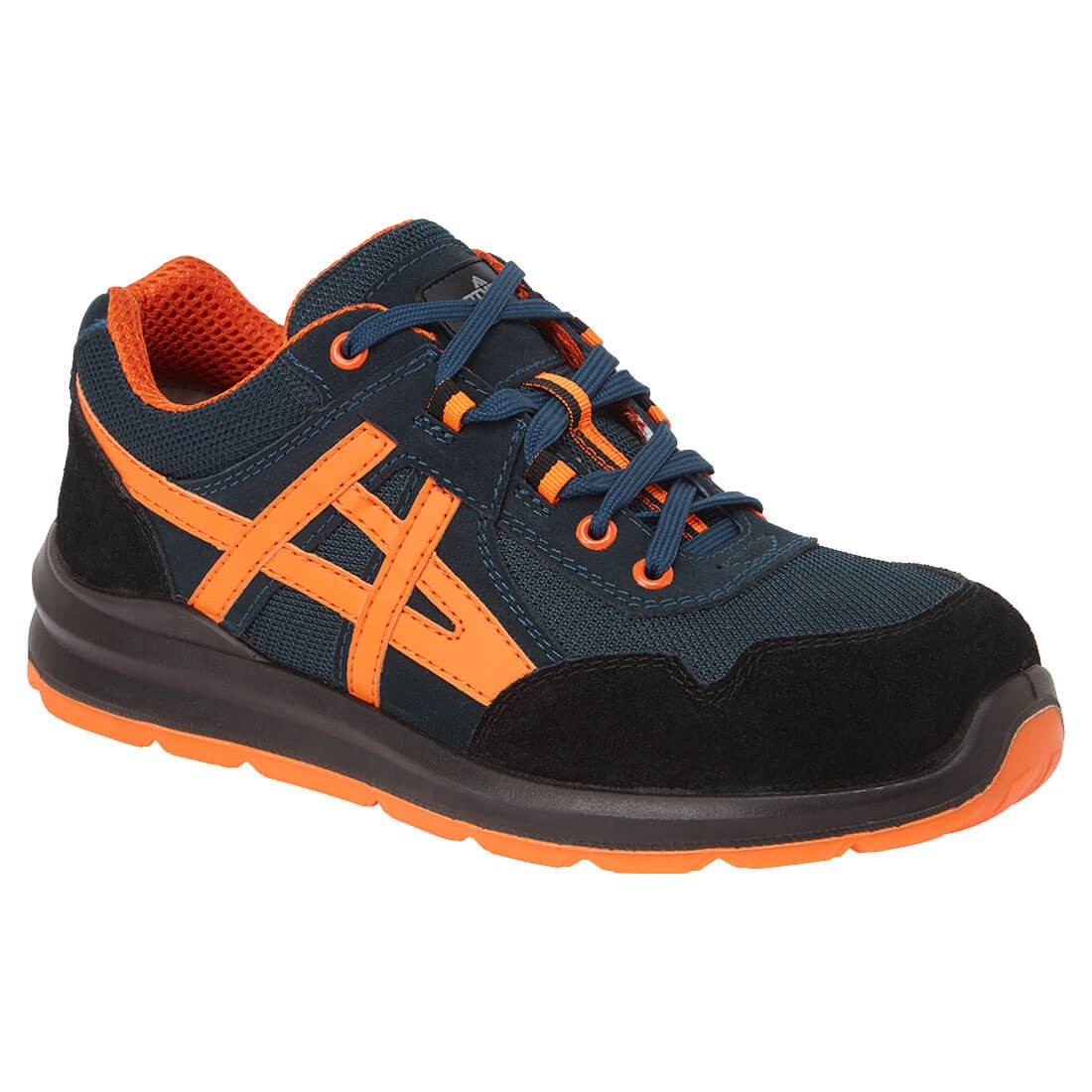 Steel Leather and Textile Trainer S1 FO SR