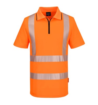 KX3 Sport Hi-Vis Zip Polo Shirt S/S