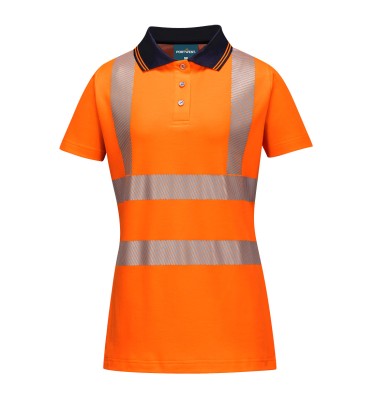 Hi-Vis Women's Cotton Comfort Pro Polo Shirt S/S