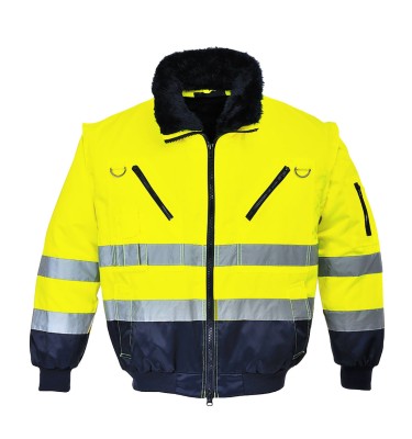 Hi-Vis 3-in-1 Contrast Pilot Jacket