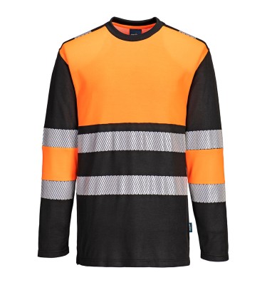 PW3 Hi-Vis Cotton Comfort Class 1 T-Shirt L/S