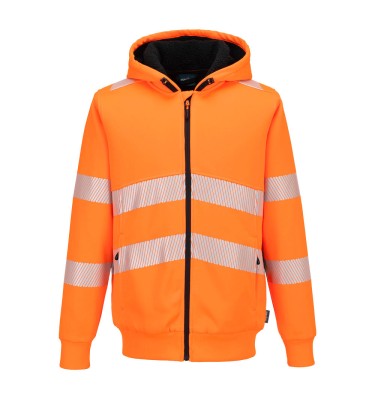 PW321 Hi-Vis Zipped Winter Hoodie