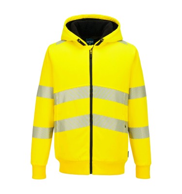 PW321 Hi-Vis Zipped Winter Hoodie