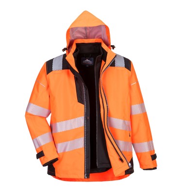 PW3 Hi-Vis 3-in-1 Jacket