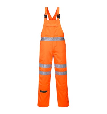 Hi-Vis Polycotton Service Bib and Brace
