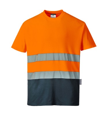 Hi-Vis Cotton Comfort Contrast T-Shirt S/S