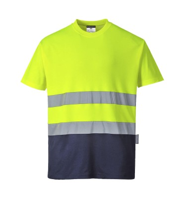Hi-Vis Cotton Comfort Contrast T-Shirt S/S