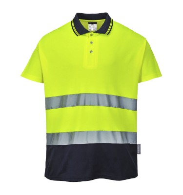 Hi-Vis Cotton Comfort Contrast Polo Shirt S/S