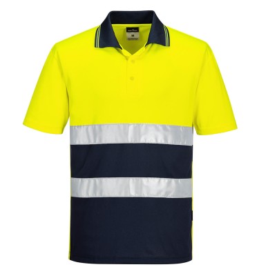 Hi-Vis Lightweight Contrast Polo Shirt S/S