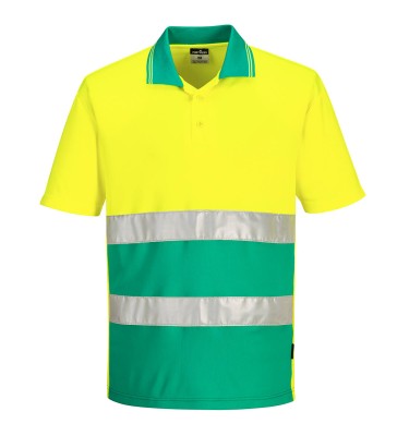 Hi-Vis Lightweight Contrast Polo Shirt S/S