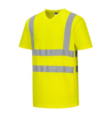 Hi-Vis Cotton Comfort Mesh Insert T-Shirt S/S
