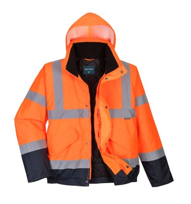 Hi-Vis Contrast Winter Bomber Jacket