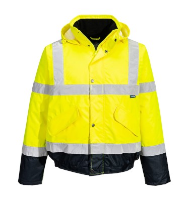 Hi-Vis Contrast Winter Bomber Jacket