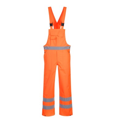 Hi-Vis Breathable Rain Bib and Brace