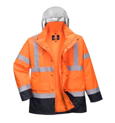 Hi-Vis 4-in-1 Contrast Traffic Jacket