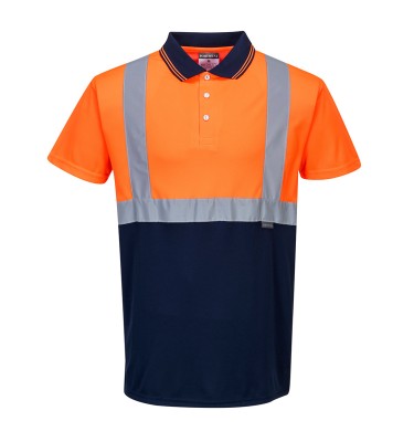 Hi-Vis Contrast Polo Shirt S/S