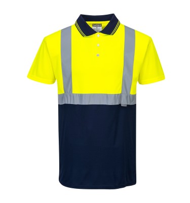 Hi-Vis Contrast Polo Shirt S/S