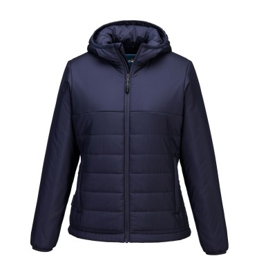 Professional Women's Hooded Insulated Baffle Jacket