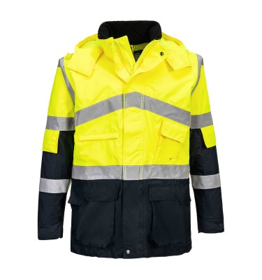 Hi-Vis Breathable Contrast Rain Jacket