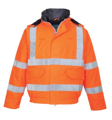 Bizflame Rain Hi-Vis FR Winter Bomber Jacket