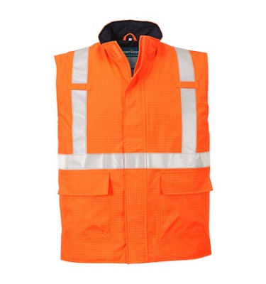 Bizflame Rain Hi-Vis FR Bodywarmer