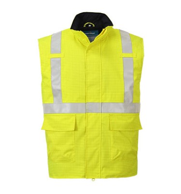 Bizflame Rain Hi-Vis FR Bodywarmer
