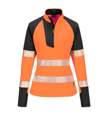 PW3 Hi-Vis Women's 1/4 Zip Sweatshirt