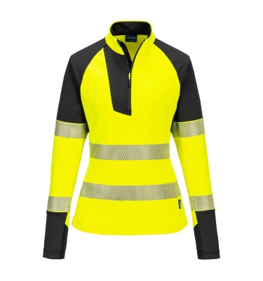 PW3 Hi-Vis Women's 1/4 Zip Sweatshirt