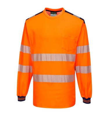 PW3 Hi-Vis Cotton Comfort T-Shirt L/S