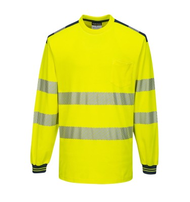PW3 Hi-Vis Cotton Comfort T-Shirt L/S