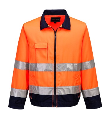 Madrid Hi-Vis Contrast Bomber Jacket
