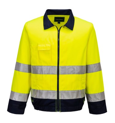 Madrid Hi-Vis Contrast Bomber Jacket