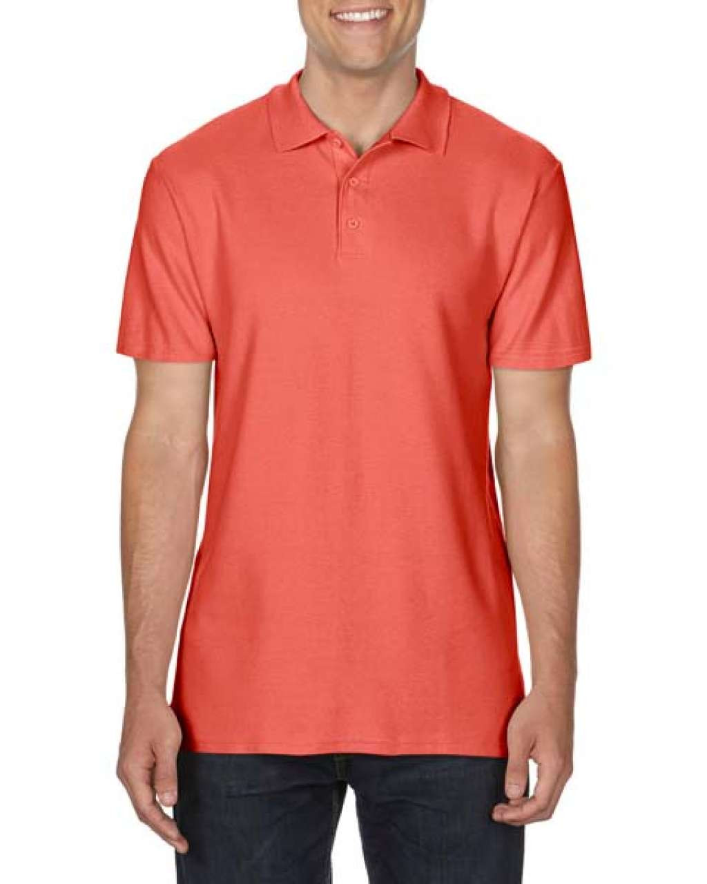 SOFTSTYLE™ ADULT DOUBLE PIQUÉ POLO